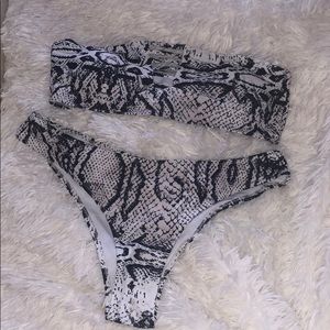 Snakeskin bikini